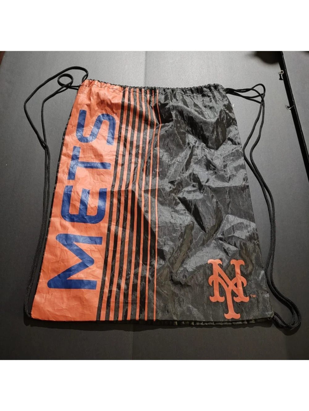 New York Mets Blue/Orange/ Black  Drawstring Backpack Lightweight